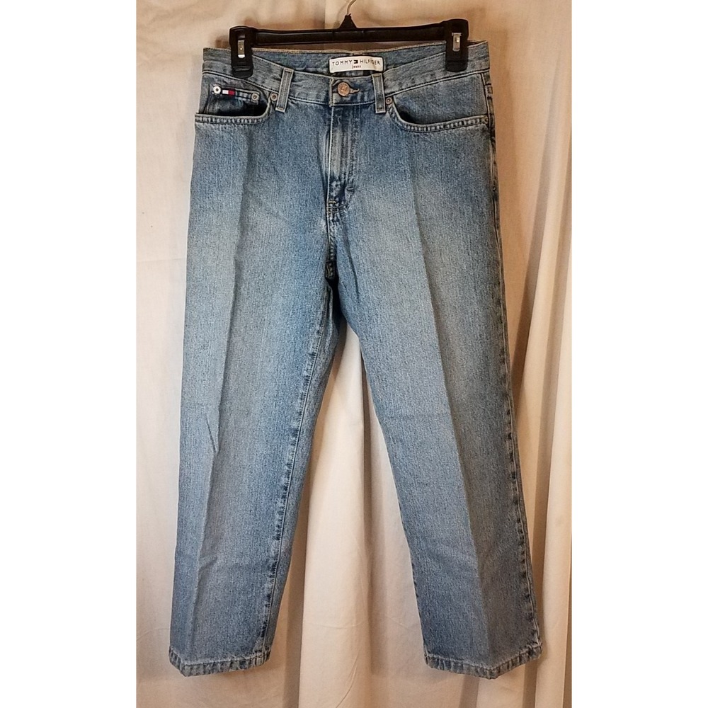 TOMMY HILFIGER Boyfriend Jeans Women's‎ Size 4 Medium Wash Vintage Denim y2k